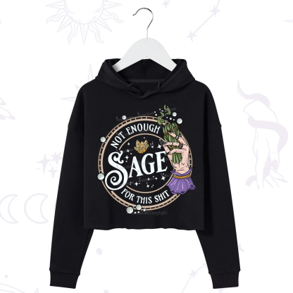 Purplehecate Not Enough Smudge for This Shit Crop Hoodie