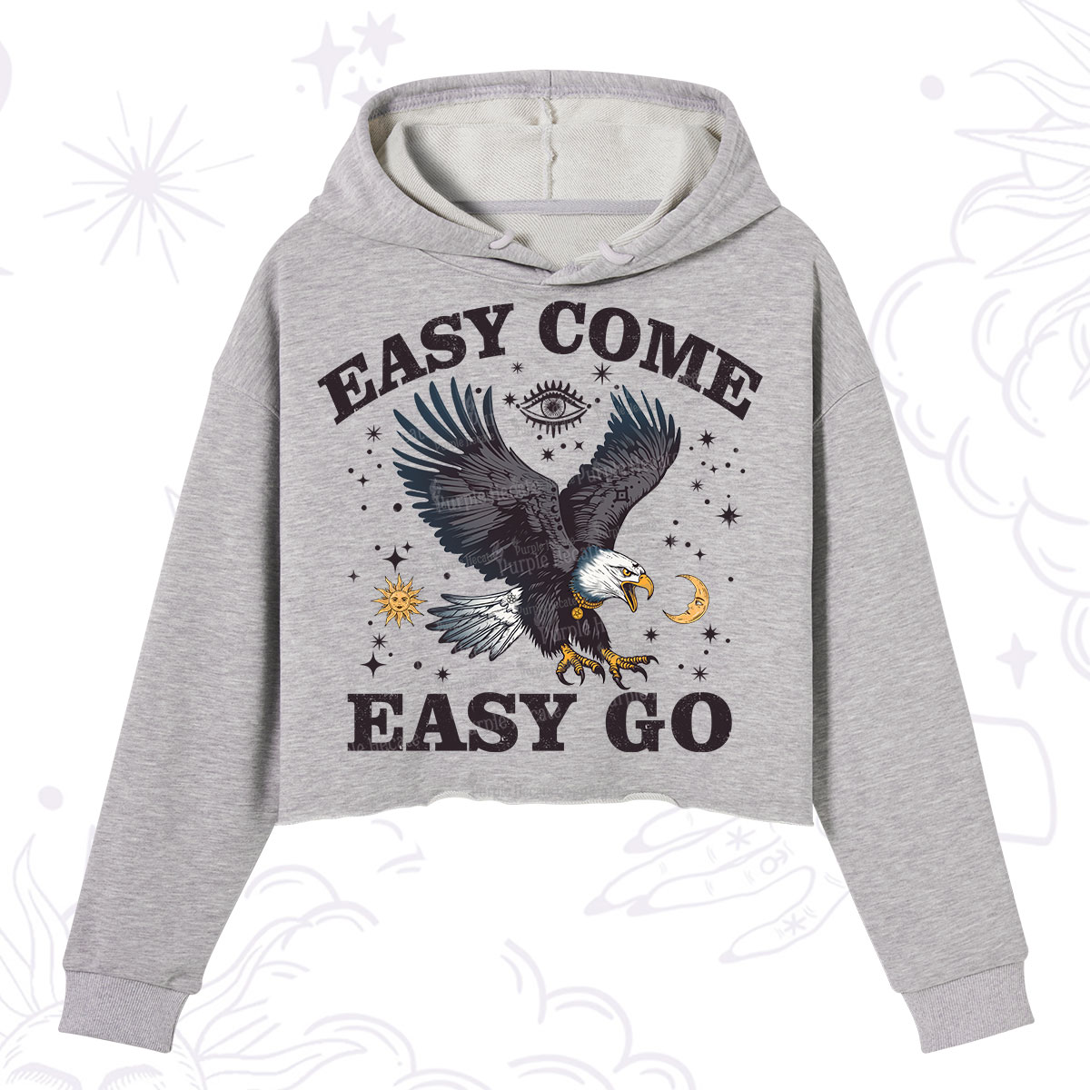 Purplehecate Easy Come Easy Go Crop Hoodie