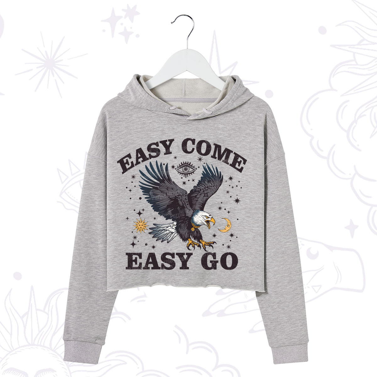 Purplehecate Easy Come Easy Go Crop Hoodie
