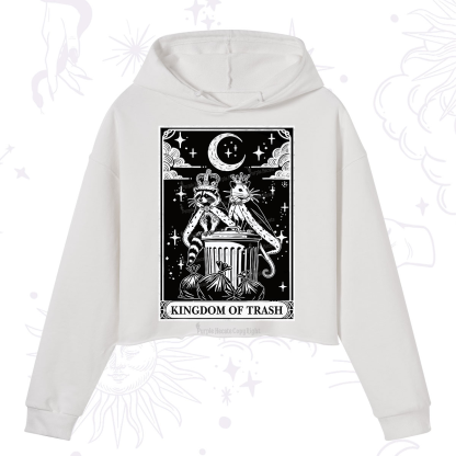 Purplehecate The Kingdom Of Trash Tarot Crop Hoodie