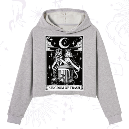 Purplehecate The Kingdom Of Trash Tarot Crop Hoodie