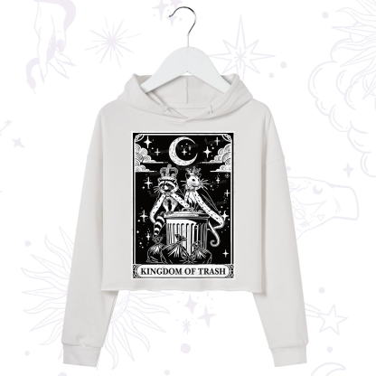 Purplehecate The Kingdom Of Trash Tarot Crop Hoodie