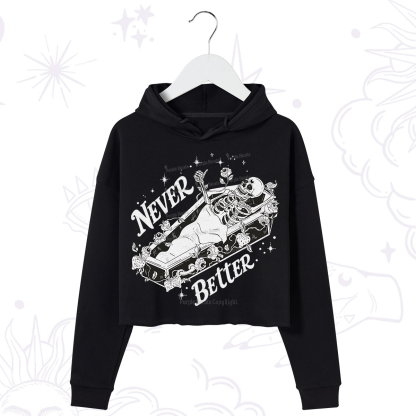 Purplehecate Never Better Crop Hoodie