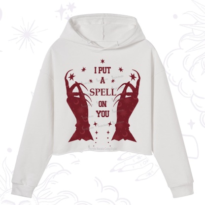 Purplehecate I Put A Spell On You Crop Hoodie