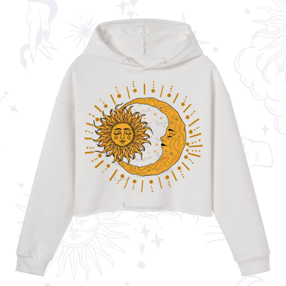 Purplehecate Solar & Lunar Spirit Crop Hoodie
