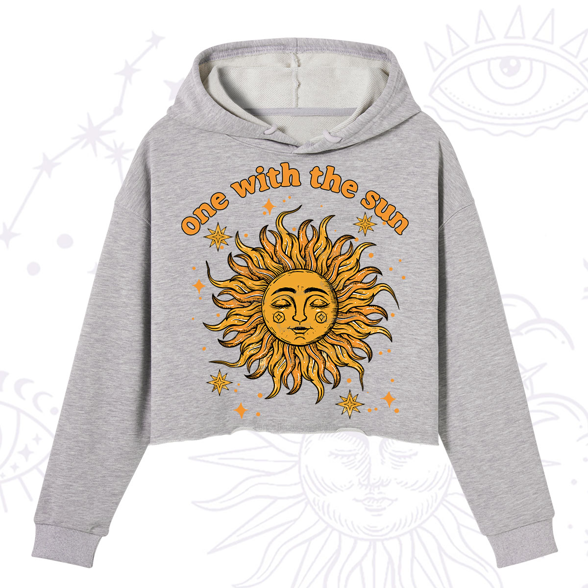 Purplehecate One With The Sun Crop Hoodie