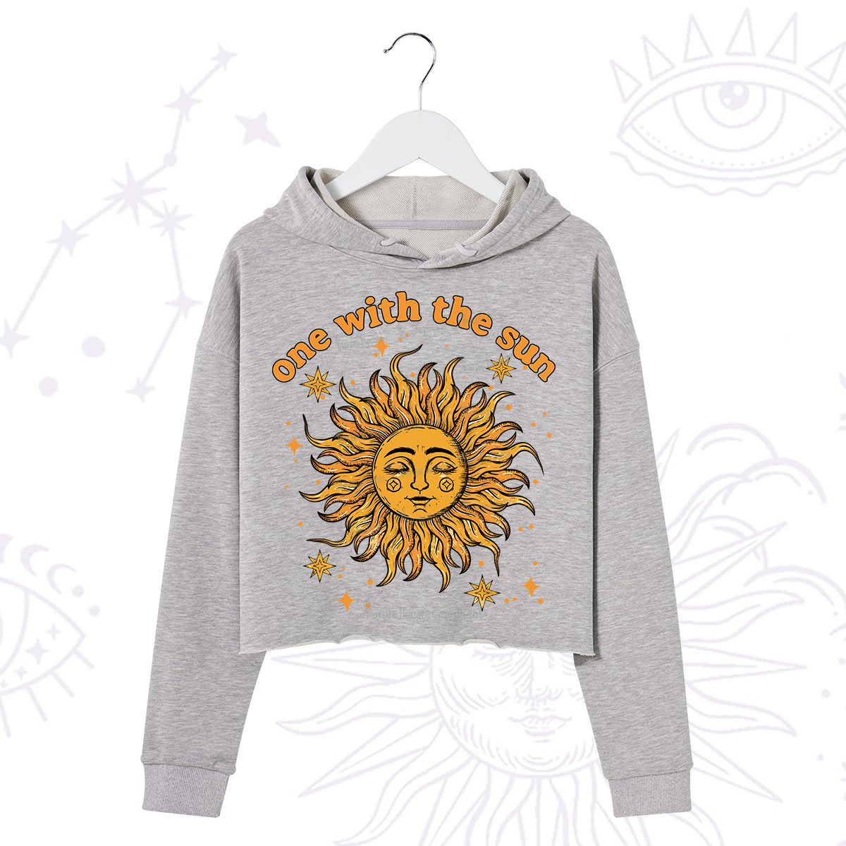 Purplehecate One With The Sun Crop Hoodie