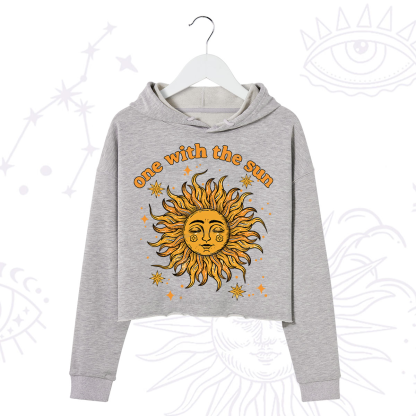 Purplehecate One With The Sun Crop Hoodie