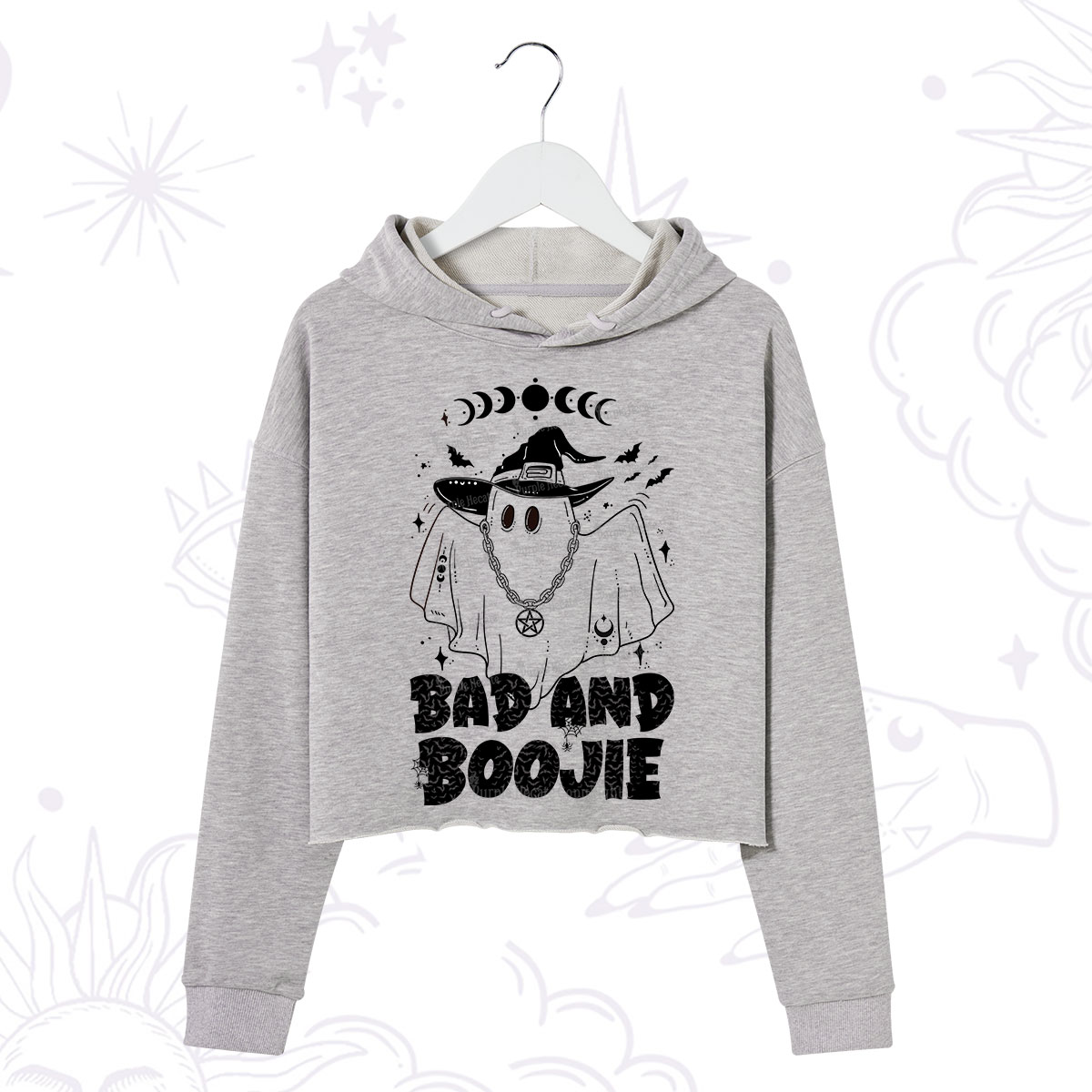 Purplehecate Bad and Boo Jee Halloween Crop Hoodie