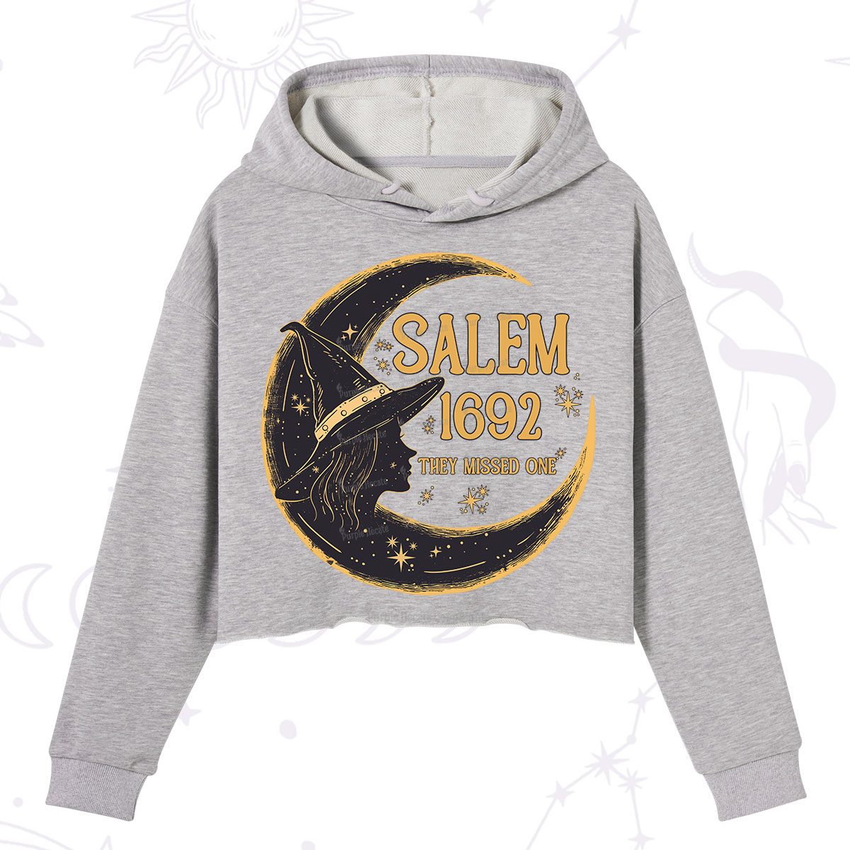 Purplehecate 1692 Salem Witch Crop Hoodie