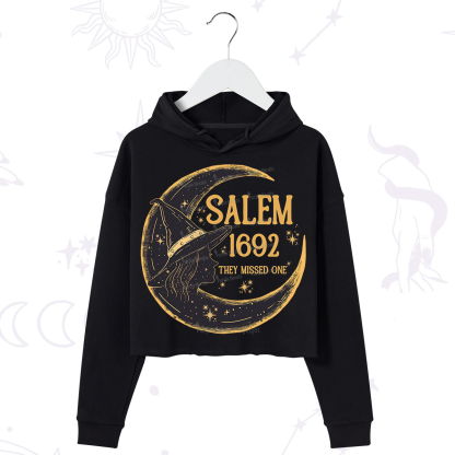 Purplehecate 1692 Salem Witch Crop Hoodie