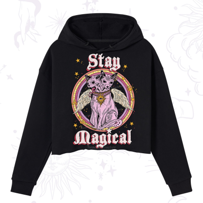 Purplehecate Stay Magical Crop Hoodie