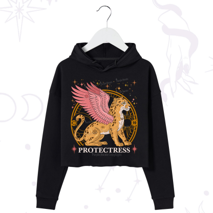 Purplehecate Celestial Protectress Crop Hoodie