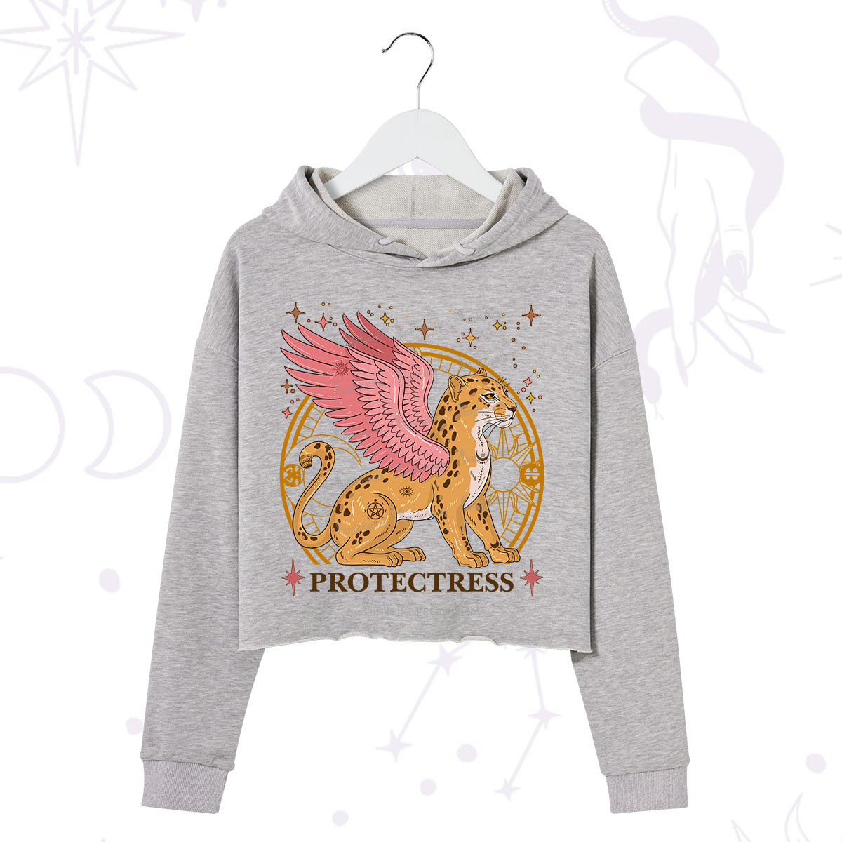 Purplehecate Celestial Protectress Crop Hoodie