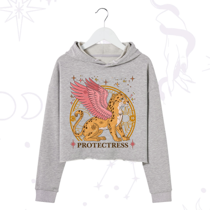 Purplehecate Celestial Protectress Crop Hoodie