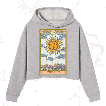 Purplehecate The Sun Tarot Crop Hoodie