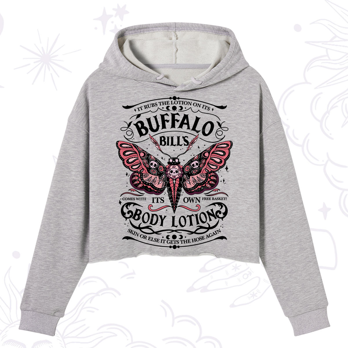 Purplehecate Buffalo Bill's Body Lotion Crop Hoodie