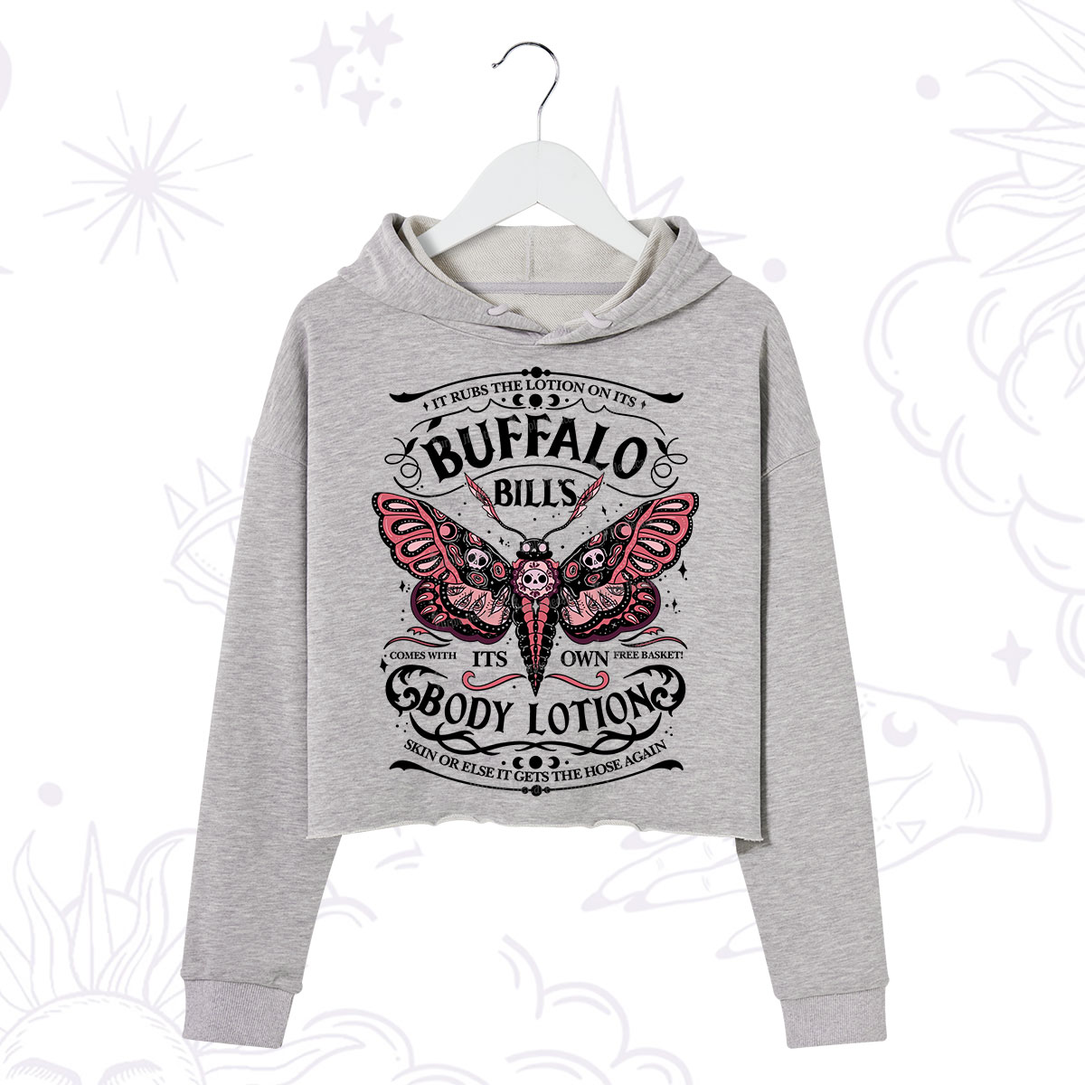 Purplehecate Buffalo Bill's Body Lotion Crop Hoodie
