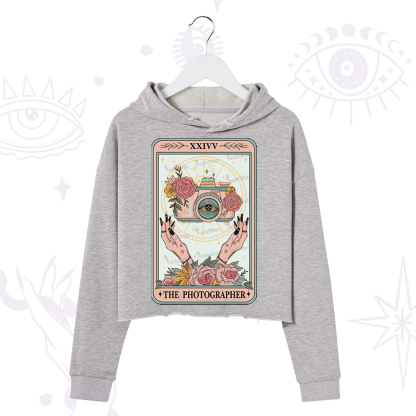 Purplehecate The Photographter Tarot Crop Hoodie
