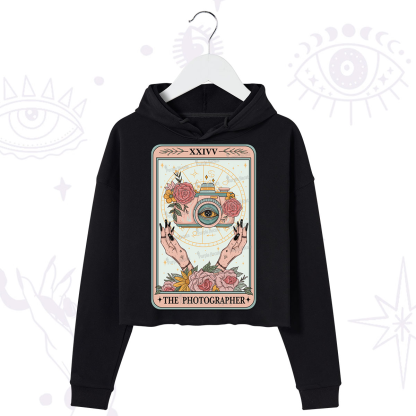 Purplehecate The Photographter Tarot Crop Hoodie