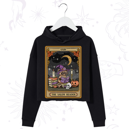 Purplehecate The Salem Reader Tarot Crop Hoodie