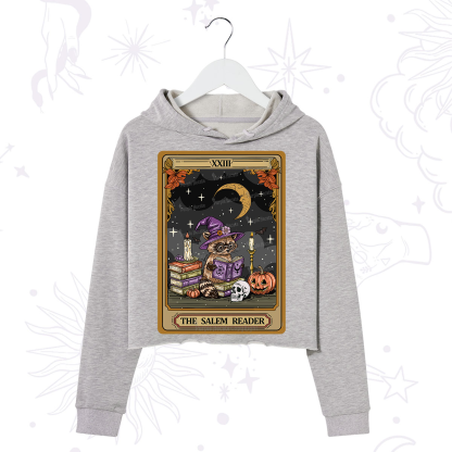 Purplehecate The Salem Reader Tarot Crop Hoodie