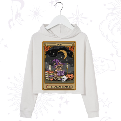 Purplehecate The Salem Reader Tarot Crop Hoodie