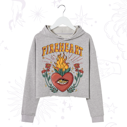 Purplehecate Fireheart Crop Hoodie