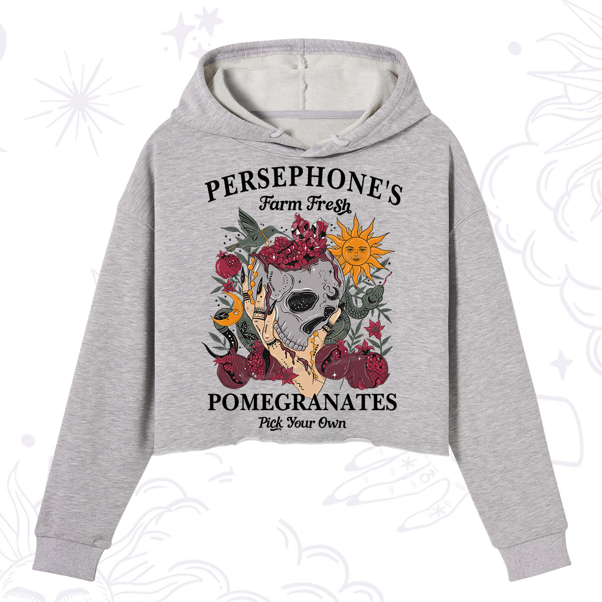 Purplehecate Persephone's Farm Fresh Pomegranates Pick Your Own Crop Hoodie