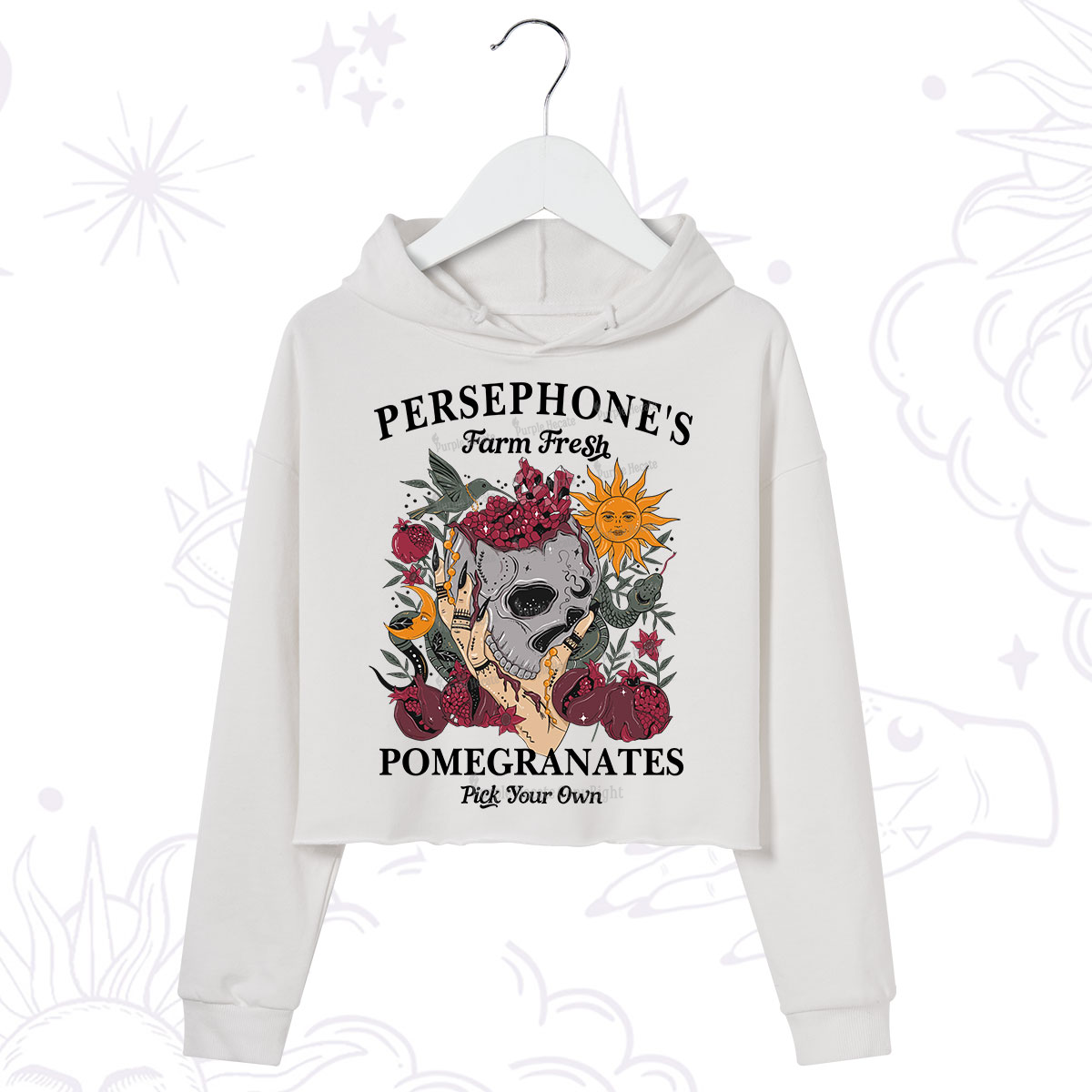 Purplehecate Persephone's Farm Fresh Pomegranates Pick Your Own Crop Hoodie