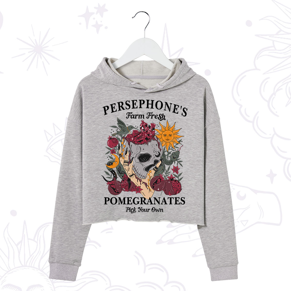 Purplehecate Persephone's Farm Fresh Pomegranates Pick Your Own Crop Hoodie