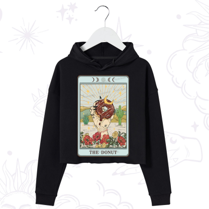 Purplehecate The Donut Tarot Crop Hoodie