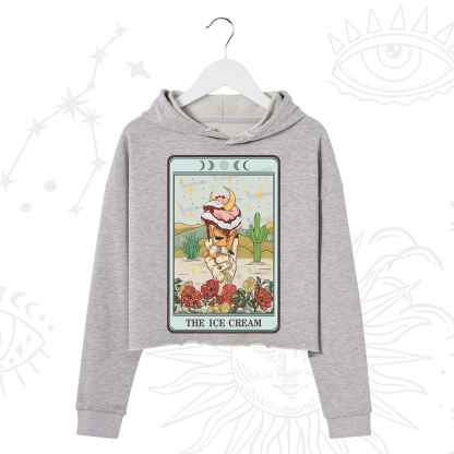 Purplehecate The Ice Cream Tarot Crop Hoodie