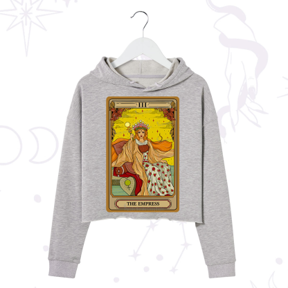 Purplehecate The Empress Tarot Crop Hoodie