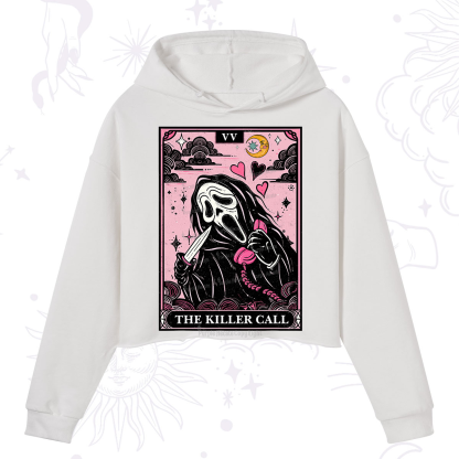 Purplehecate The Killer Call Tarot Crop Hoodie
