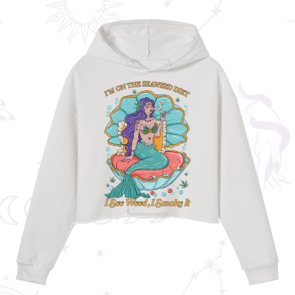 Purplehecate I See Weed I Smoke It Crop Hoodie
