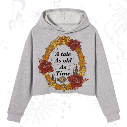 Purplehecate A Tale As Old As Time Crop Hoodie