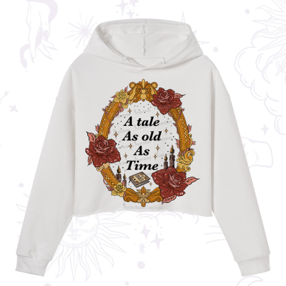 Purplehecate A Tale As Old As Time Crop Hoodie
