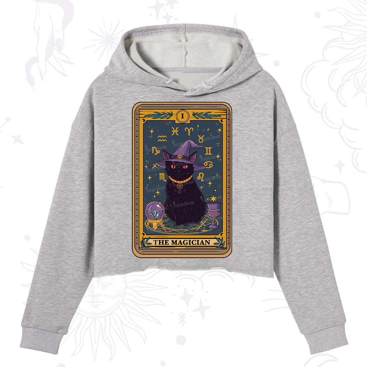 Purplehecate The Magician Tarot Crop Hoodie