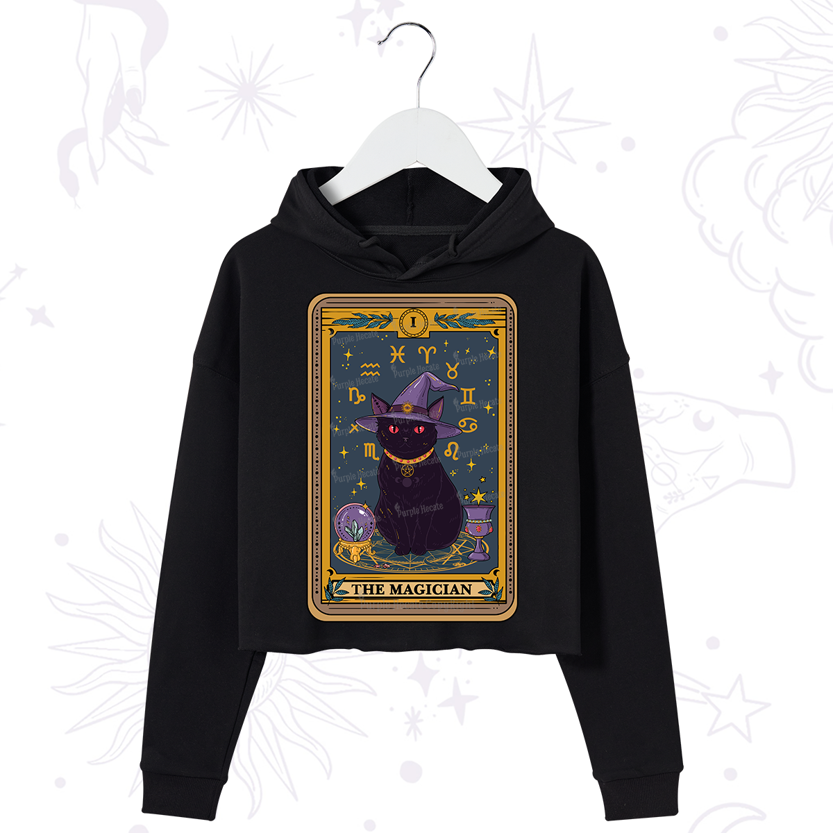 Purplehecate The Magician Tarot Crop Hoodie