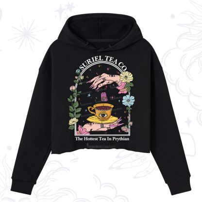 Purplehecate The Hottest Tea in Prythian Crop Hoodie