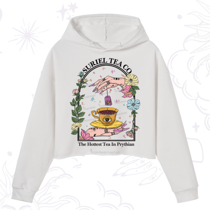 Purplehecate The Hottest Tea in Prythian Crop Hoodie
