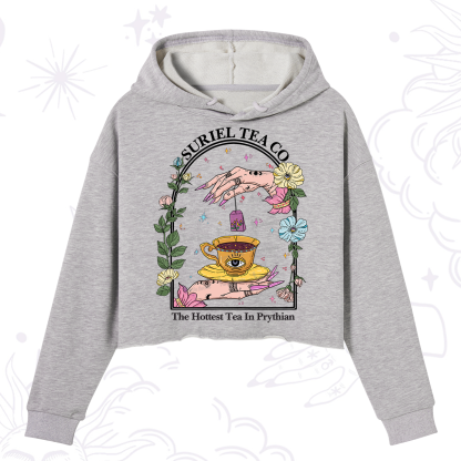 Purplehecate The Hottest Tea in Prythian Crop Hoodie