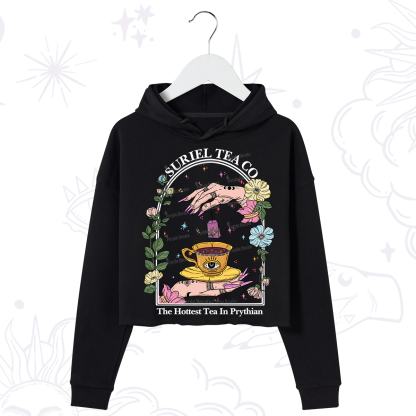 Purplehecate The Hottest Tea in Prythian Crop Hoodie