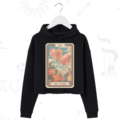 Purplehecate The Lovers Undying Heart Tarot Crop Hoodie