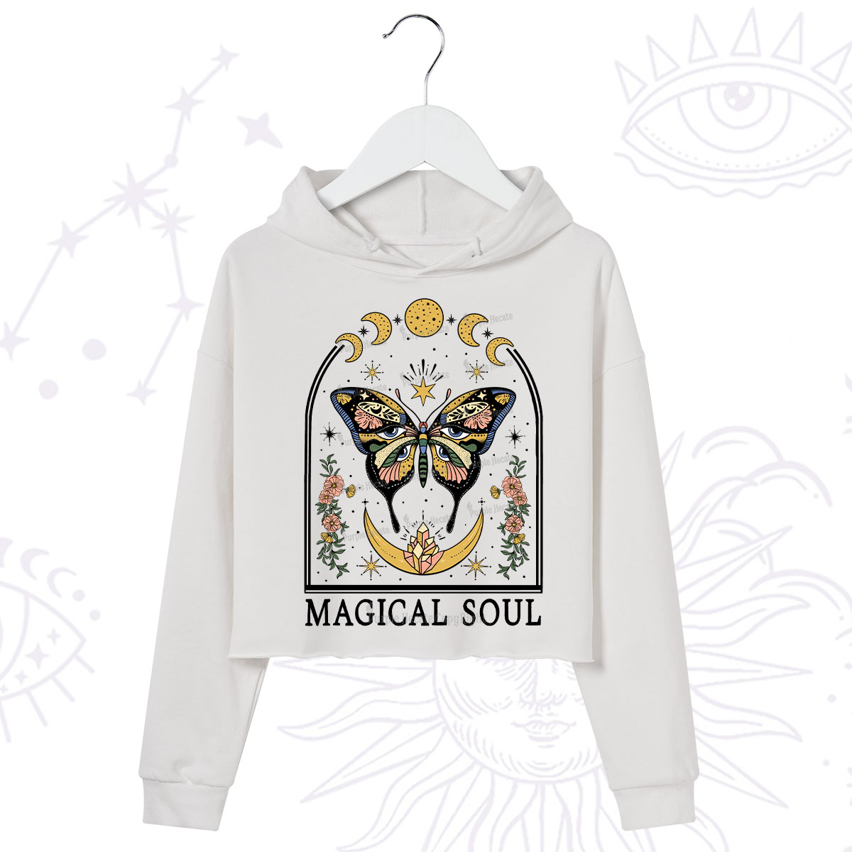 Purplehecate Magical Soul Crop Hoodie