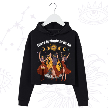 Purplehecate There Is Magic In Us All Crop Hoodie