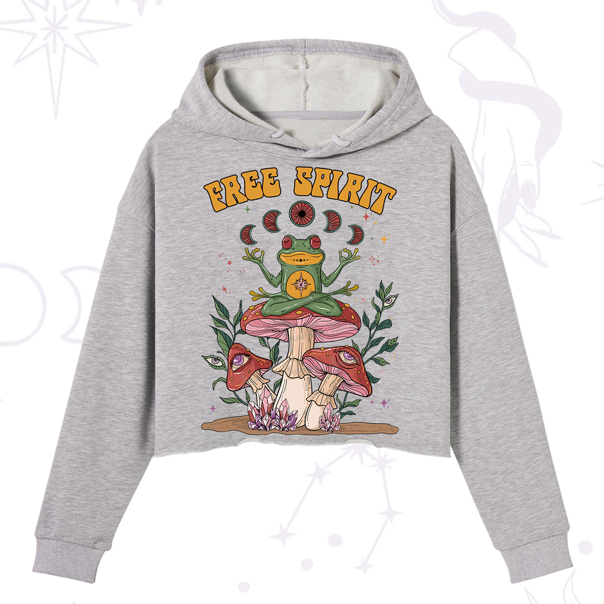 Purplehecate Free Spirit Crop Hoodie