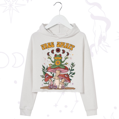 Purplehecate Free Spirit Crop Hoodie