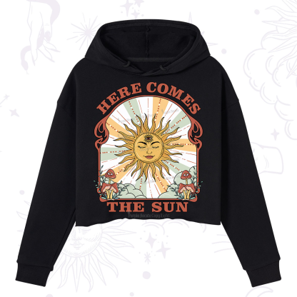 PurplehecateHere Comes The Sun Crop Hoodie